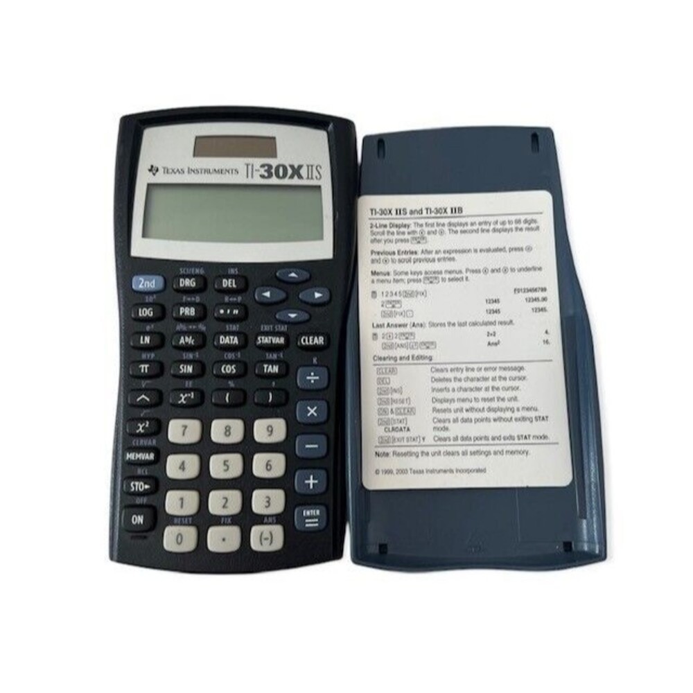 Texas Instruments TI-30X IIS Solar Scientific Calculator Blue